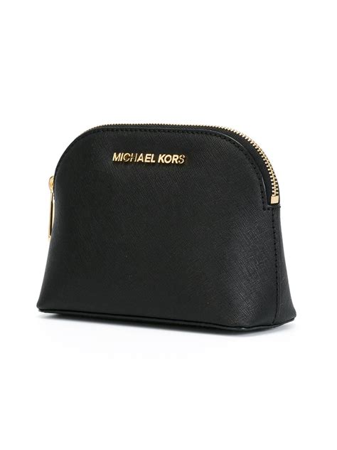 michael kors black makeup bag|michael kors makeup pouch.